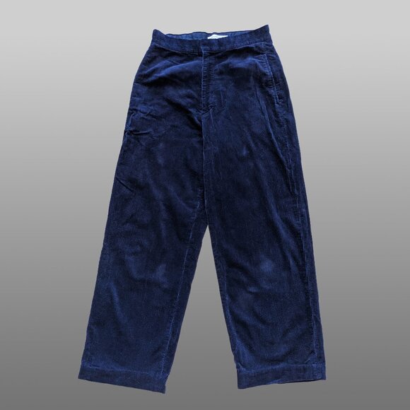 UNIQLO x Ines de la Fressange Navy Corduroy Wide-Leg Pants – Size 4 - Picture 1 of 5
